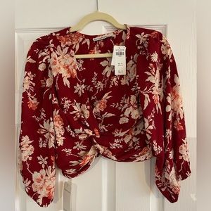 Abercrombie &Fitch flower crop.  New with tags size small.